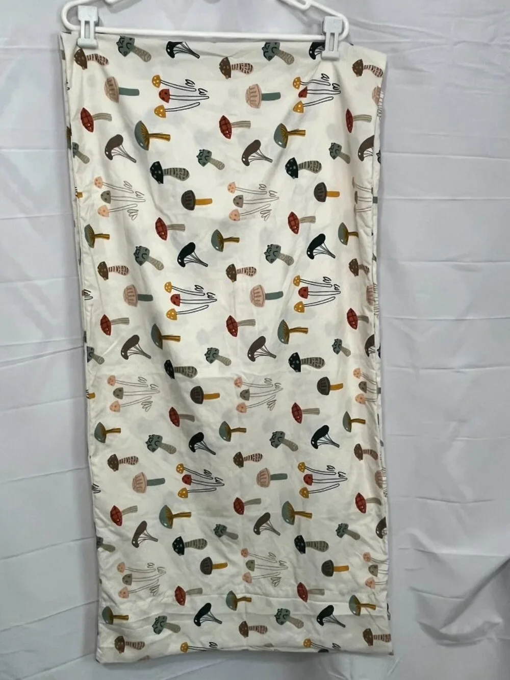 Set of 2 King Size Mushroom Botanical Pillowcases Cottagecore Woodland